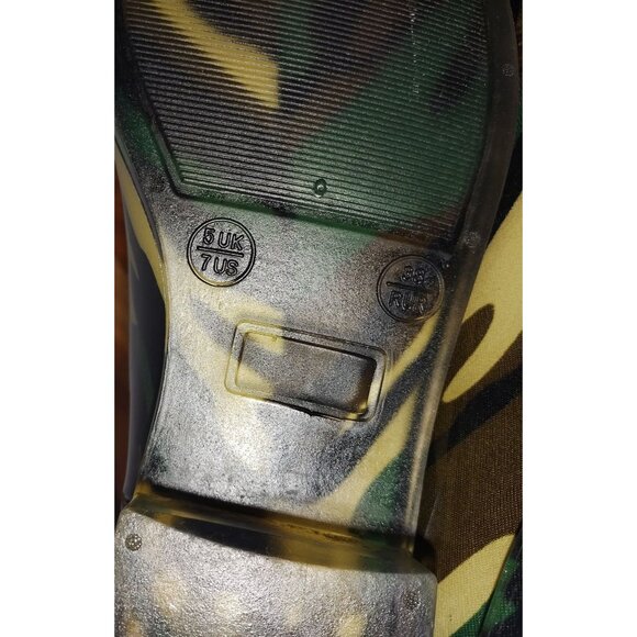Camo Rain Boots-Shoes Of Soul- Womens Ankle Chelsea Style-SIZE: 7 - Picture 6 of 7